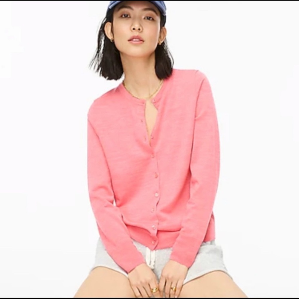 NWT 😍 Jcrew 😍 Margot crewneck cardigan heather guava